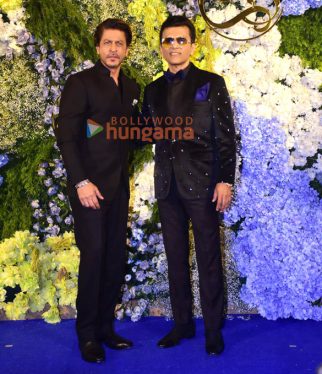 Photos: Celebs attend producer Anand Pandit’s daughter Aishwarya and son-in-law Sahil’s wedding reception